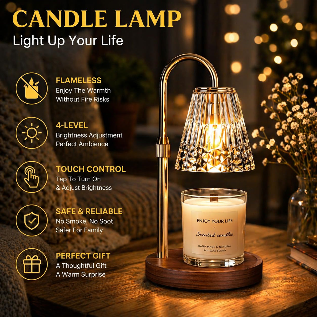 Candle Warmer Lamp with Timer & Dimmer V813206