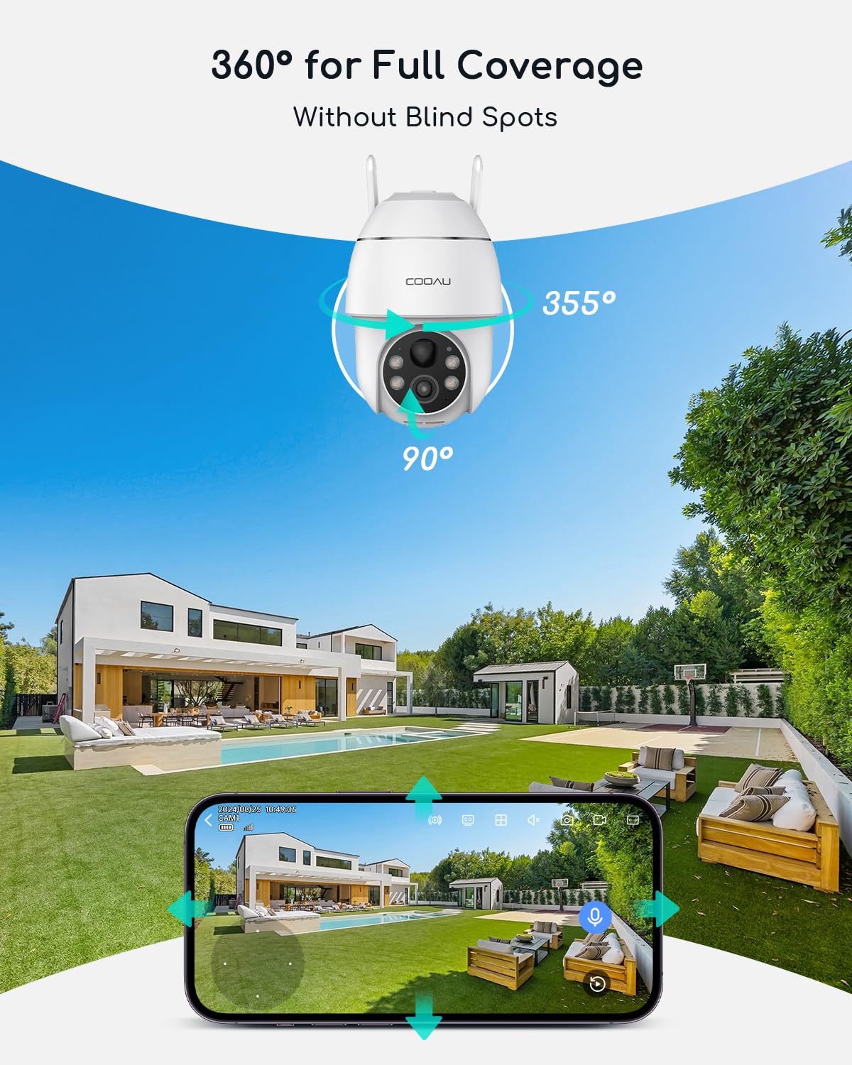Solar Security Cameras Wireless Outdoor Y6110