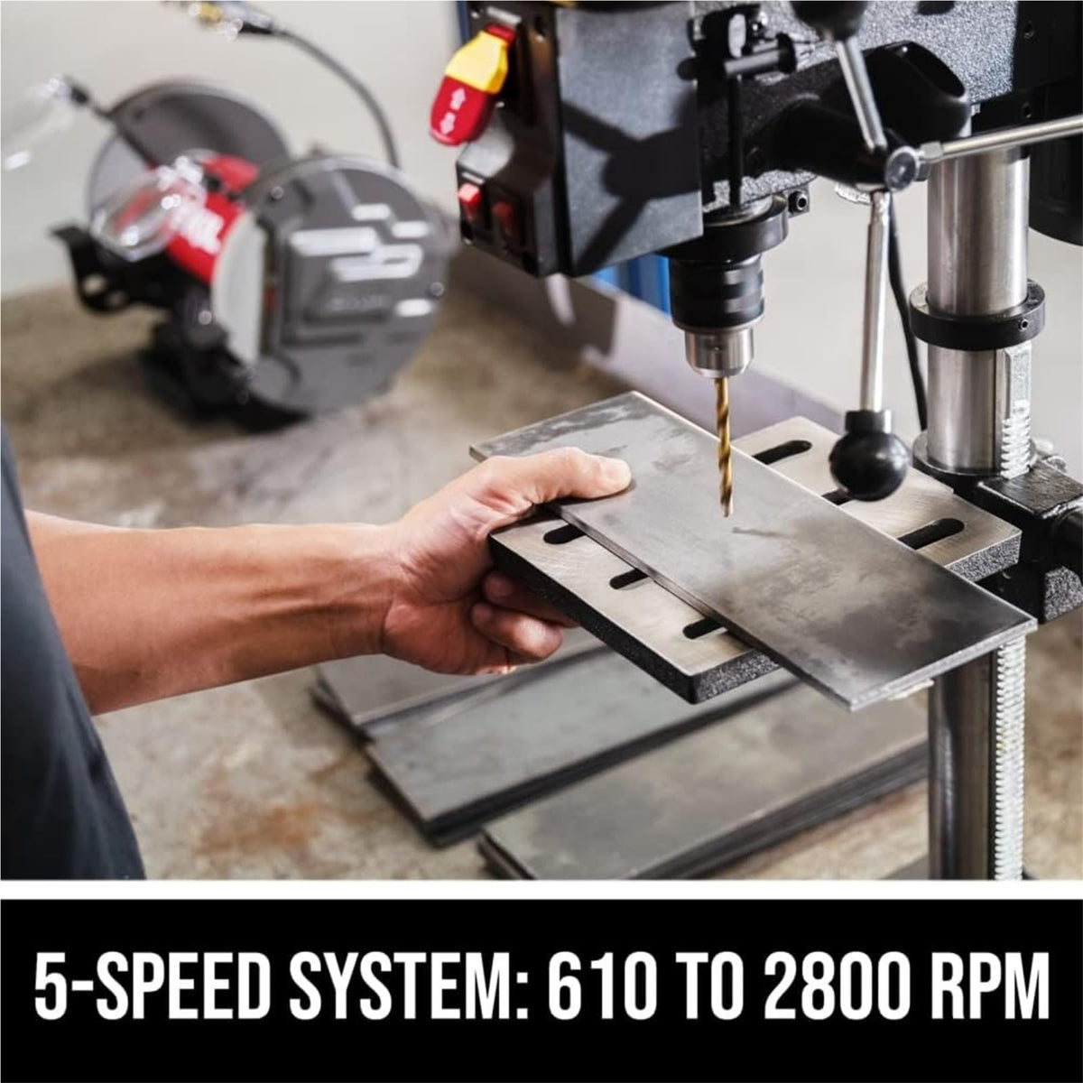 10 In. 5-Speed Benchtop Drill Press Y45209
