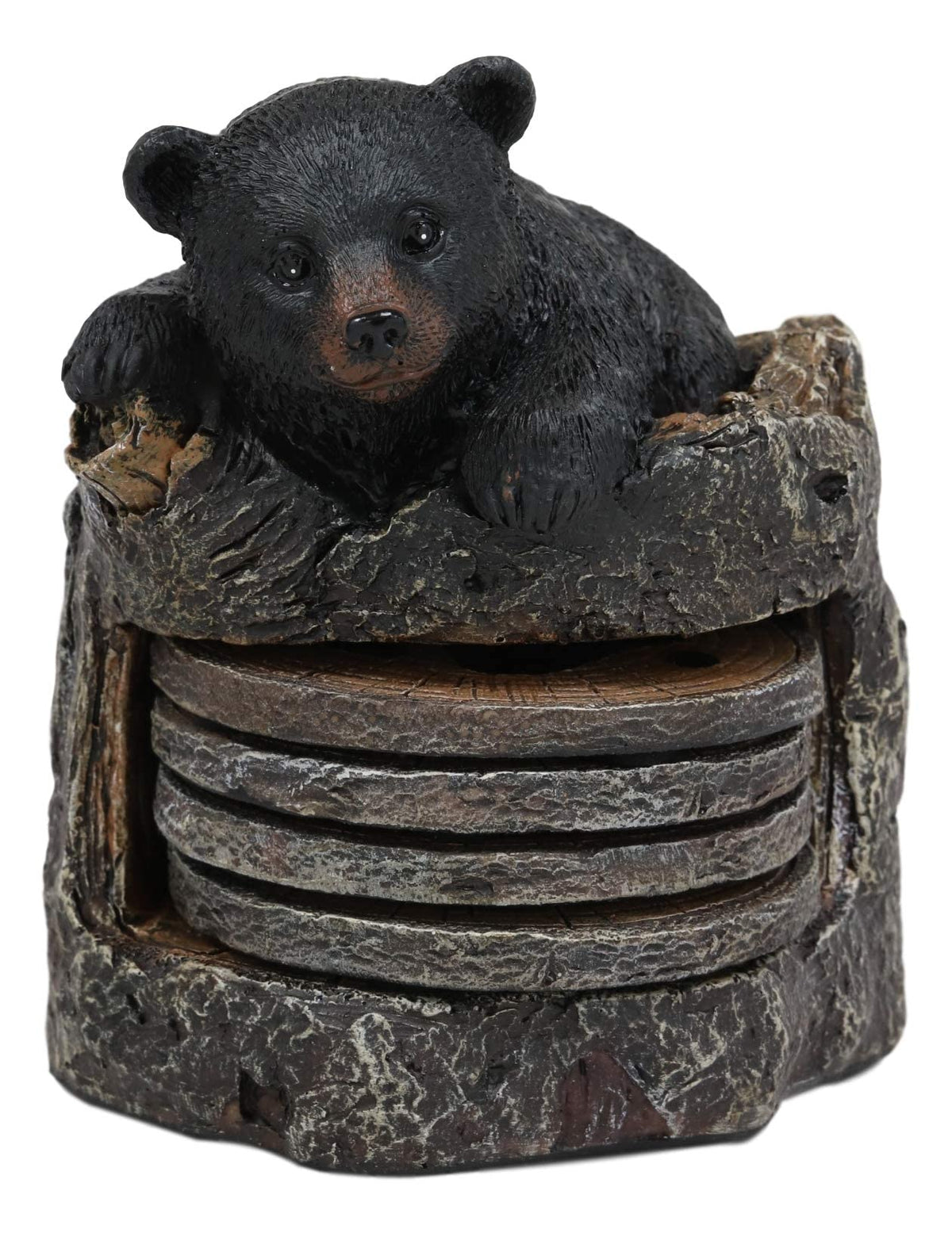 Black Bear Coaster Set with 4 Coasters N462979