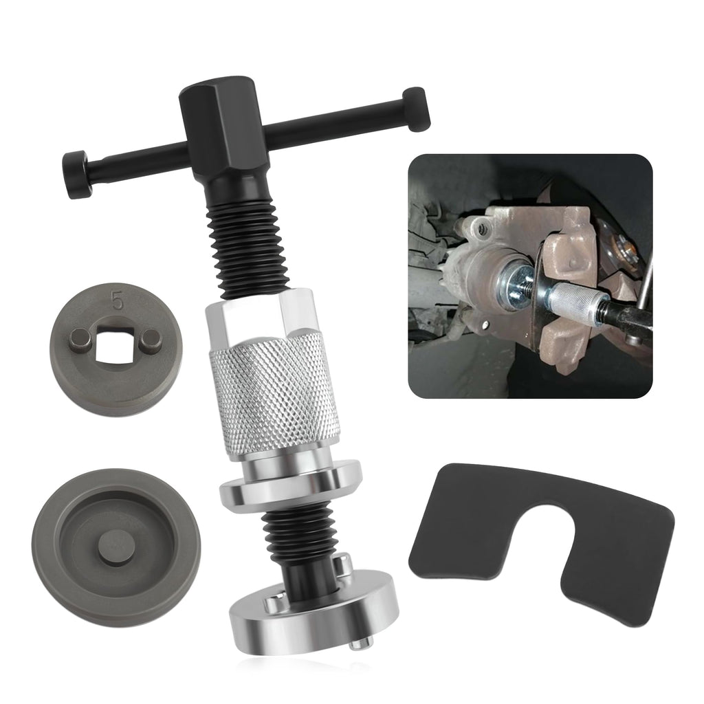 Chrome-Plated Steel 5PCS Brake Caliper Compression Tool Set Z132930