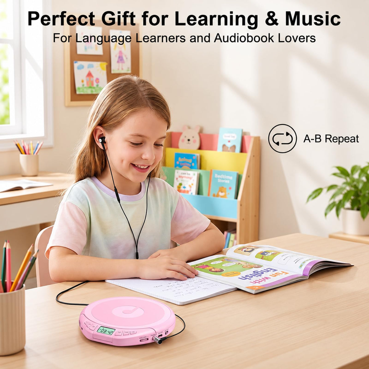 Portable CD Player with Earphones E231449