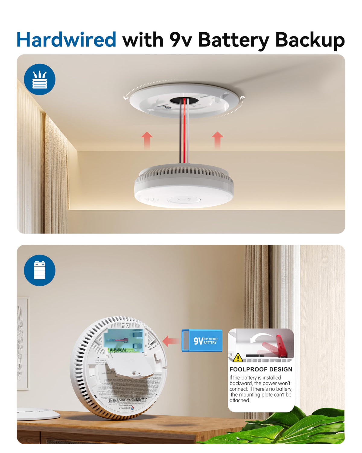 Smoke Detector Photoelectric Smoke Alarm V227