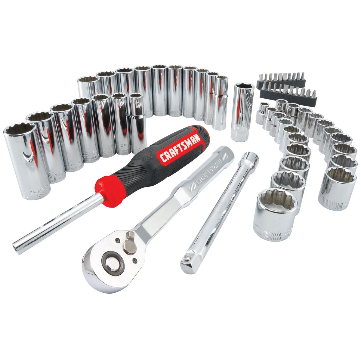 Mechanics Tool Set, 3/8 Inch Drive, 61 Piece O8800