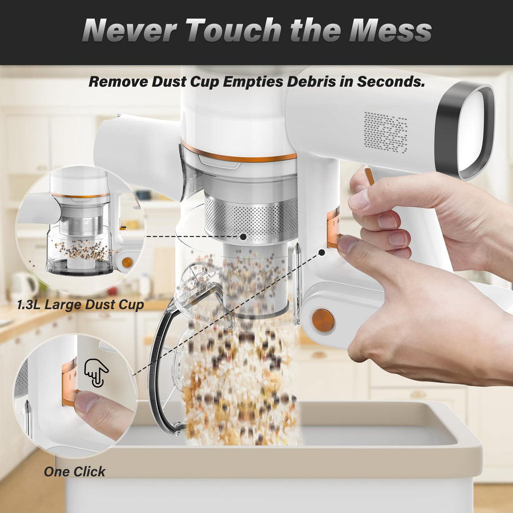 Cordless Stick Vacuum Cleaner 40000Pa Lightweight Handheld K7935