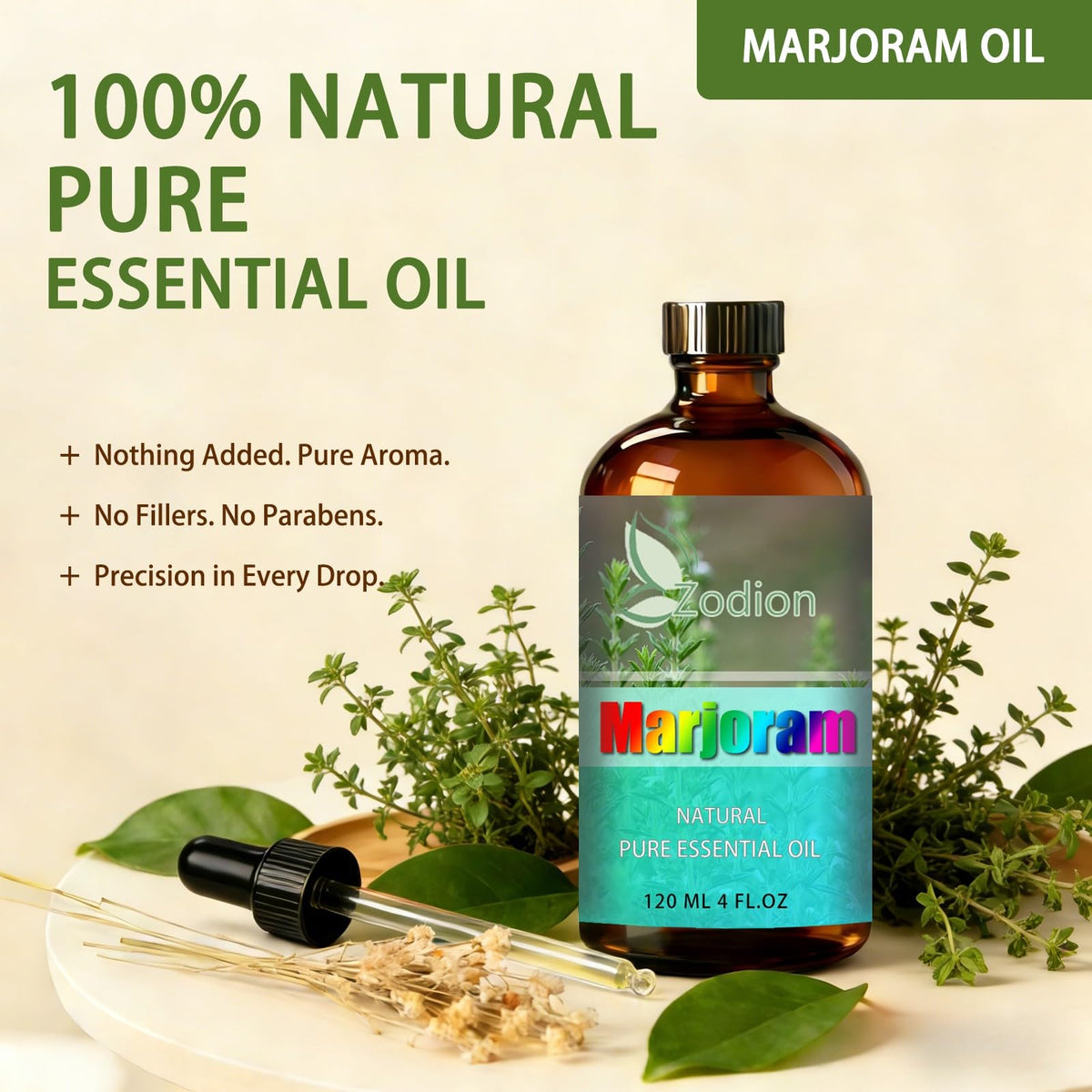 Lavender & Marjoram Essential Oil 4 Fl Oz Y196