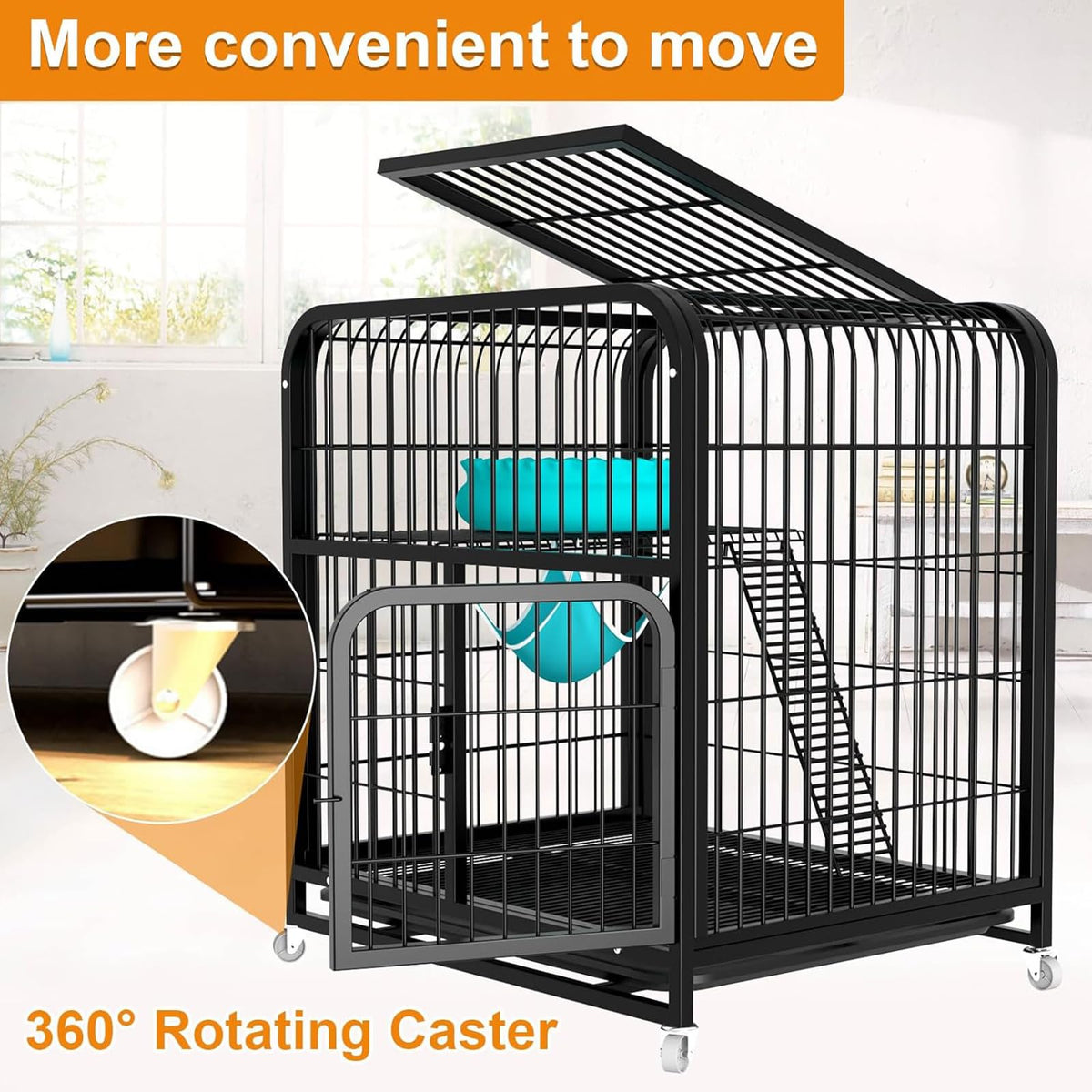 Pink 4 Tier Metal Cat Cage J9930