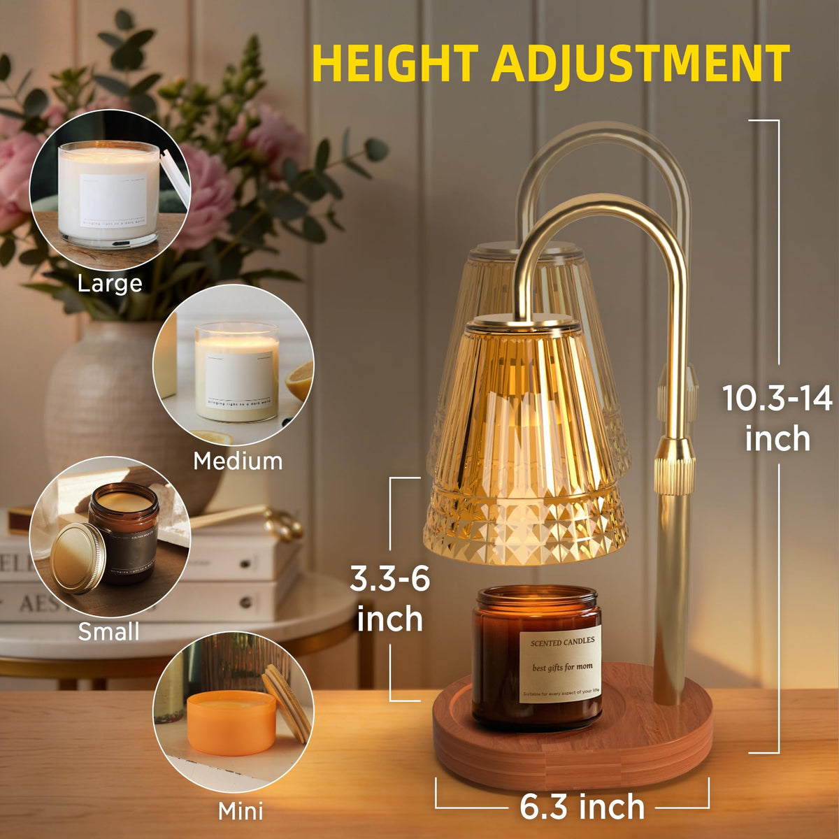 Candle Warmer Lamp with Timer & Dimmer V813206