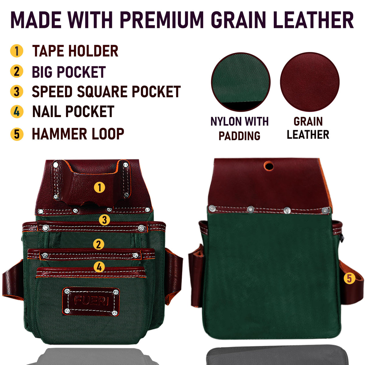Electrician Tool Belt Combo with Back Support P7150