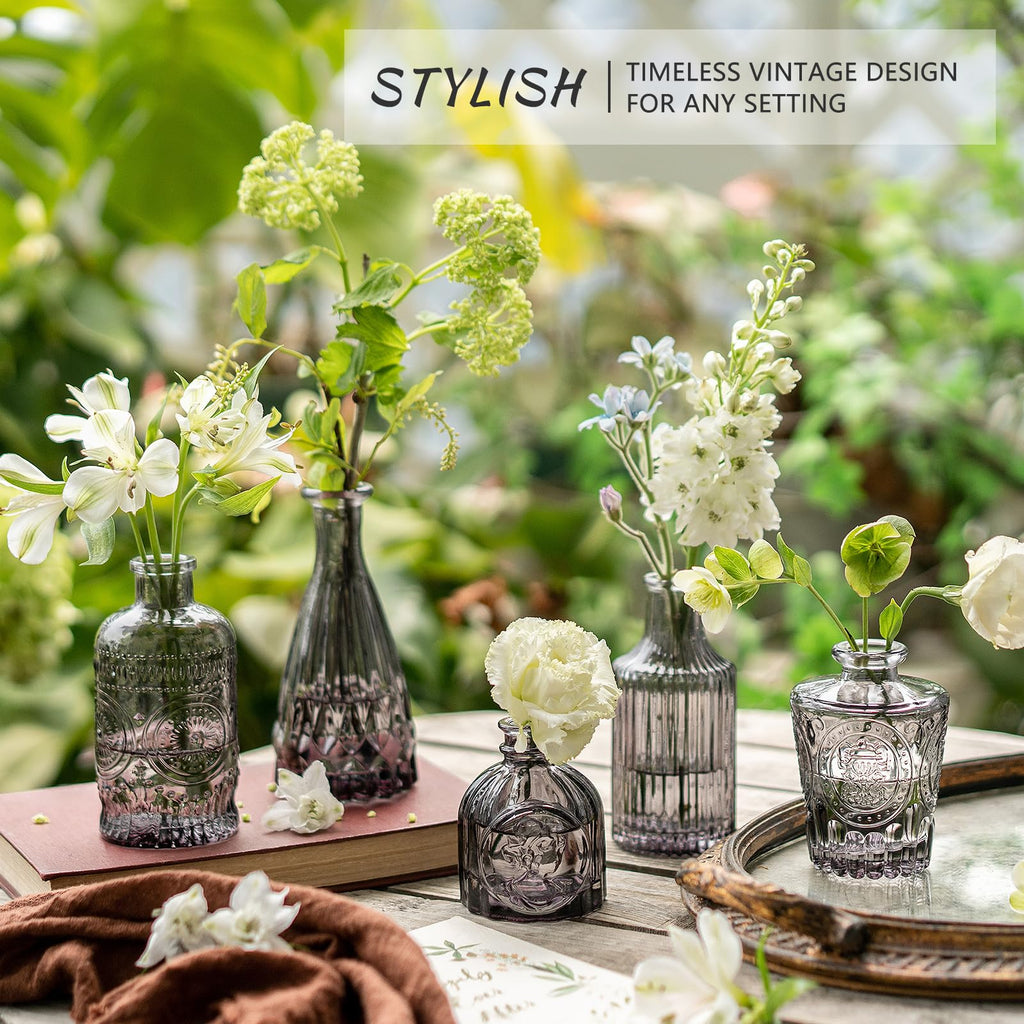 Glass Bud Vases Set of 12 F475