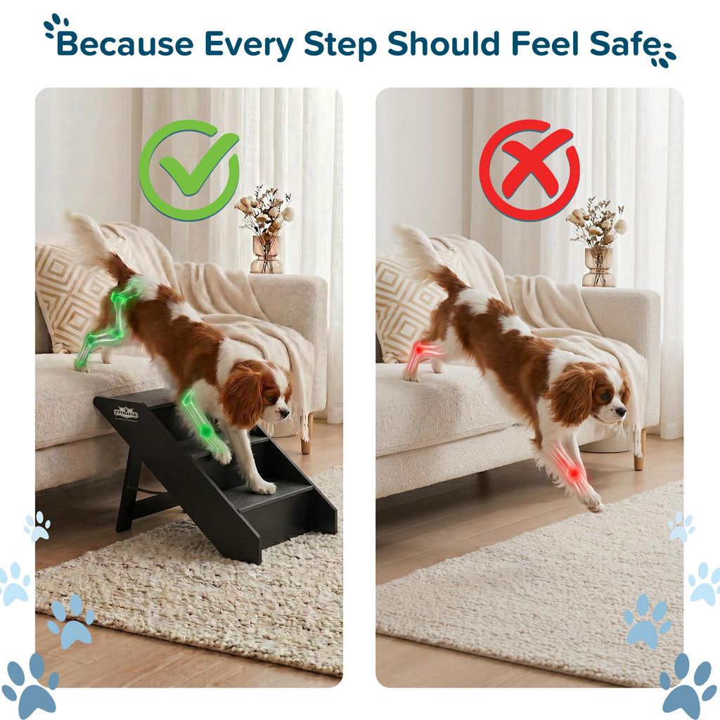 Foldable Nonslip 3-Step Pet Stairs L490