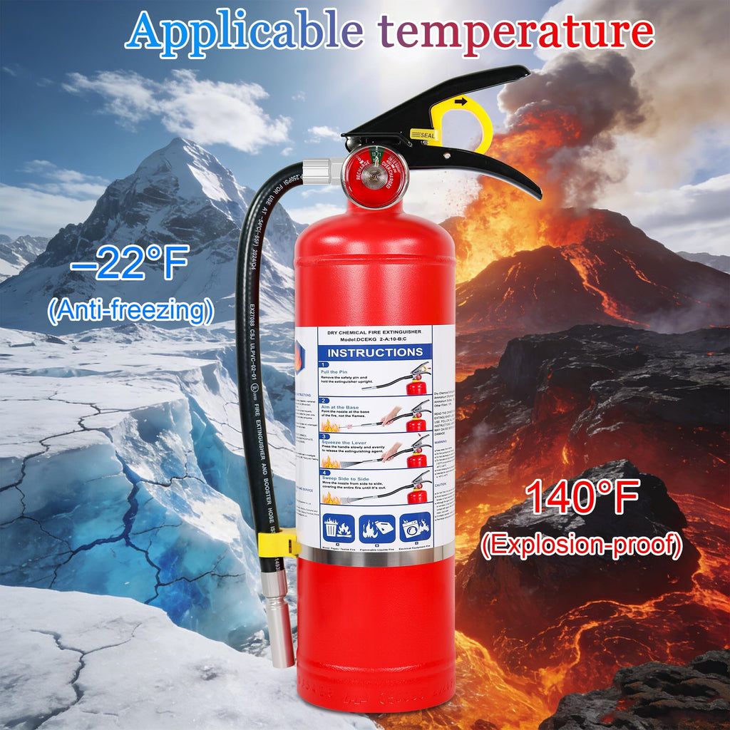 2-Pack 5 lb ABC Dry Chemical Fire Extinguishers T786