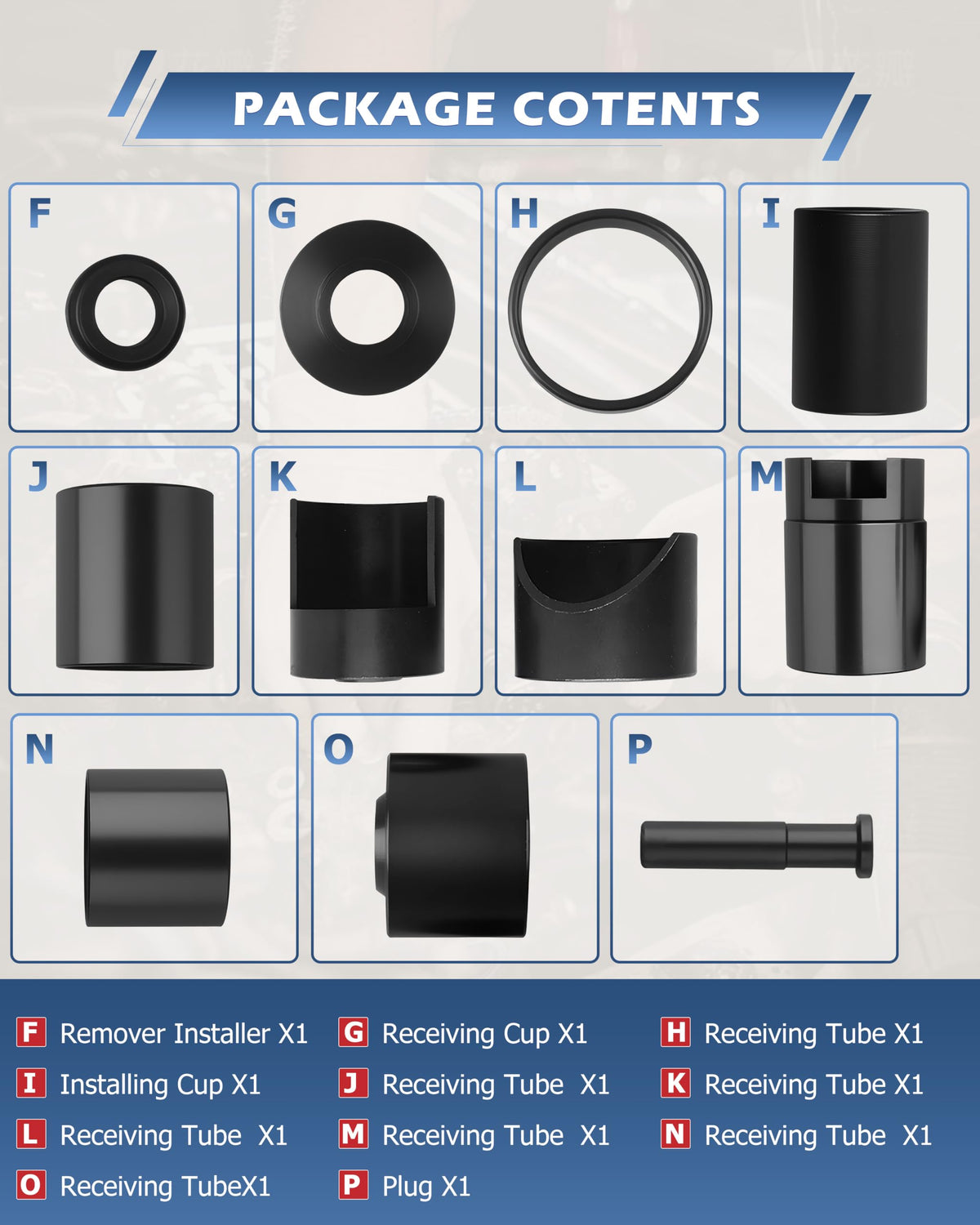 21 Pcs Ball Joint Press Service Kit O572027