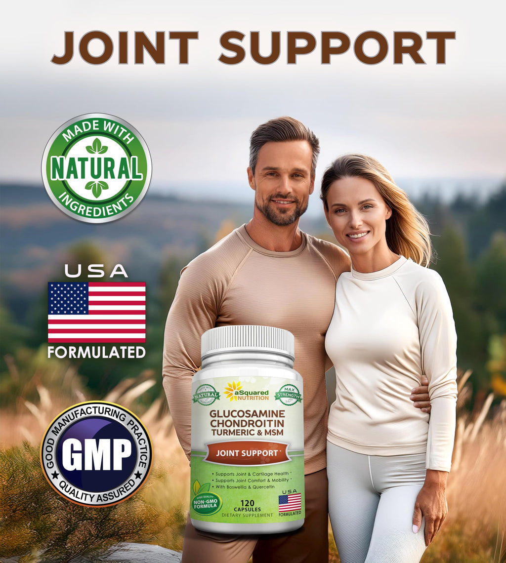 Glucosamine Chondroitin Turmeric MSM Boswellia 120 Capsules Supplement N19521