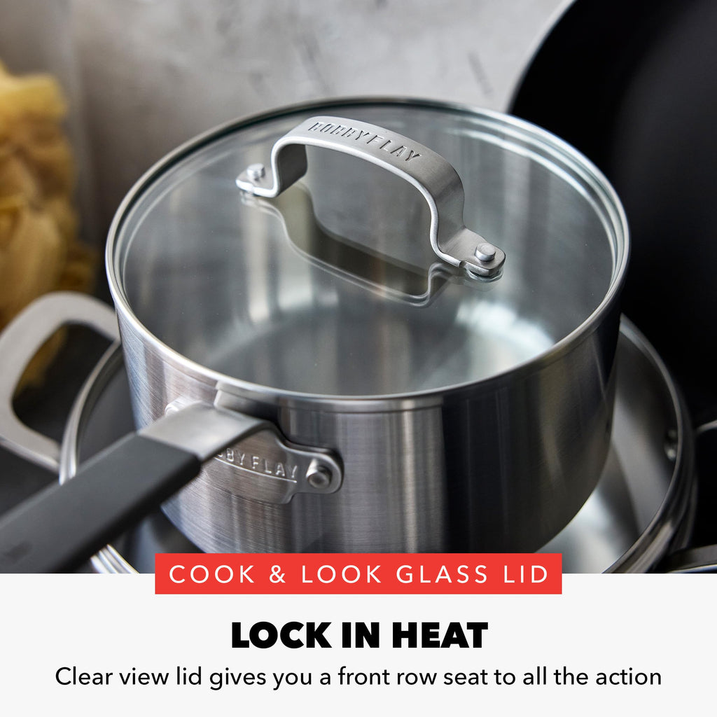 Stainless Steel 12 Piece Nonstick Cookware Set B23871