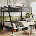 Black Twin Over Full Size Bunk Beds T88455