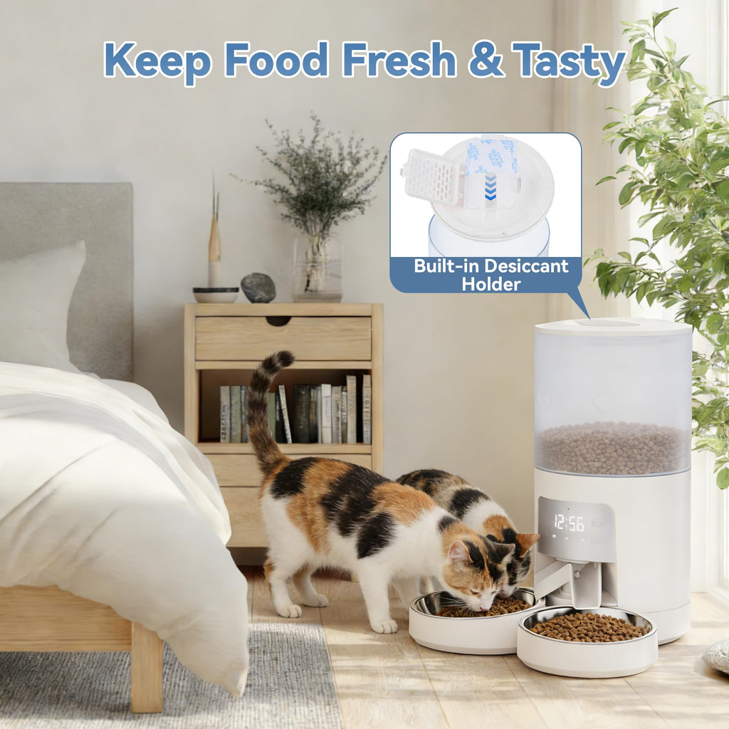 Automatic Cat Feeder 6L White U779343