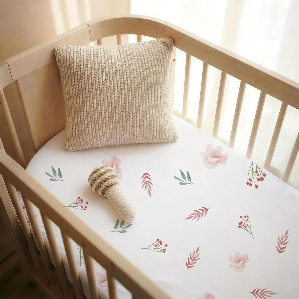 Baby Bedside Sleeper Bassinet Sheets 33x20 Inch 4 Pack M42593