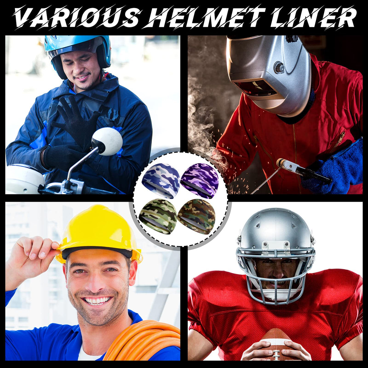 30 Pcs Cooling Skull Cap B87875