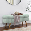 Oval Storage Bench with Rubber Wood Legs J61034