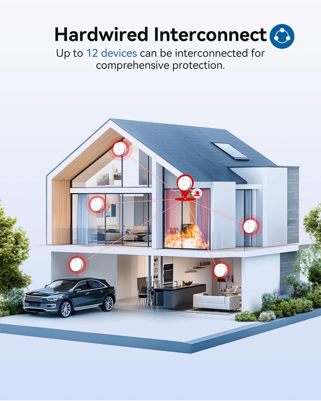 Smoke Detector Photoelectric Smoke Alarm V227
