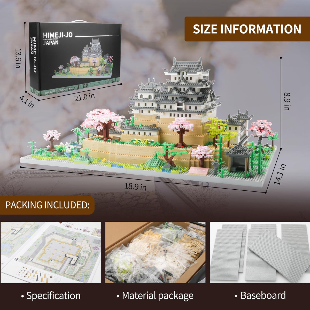 Miniature Building Blocks Model 10080 Pieces Z39760
