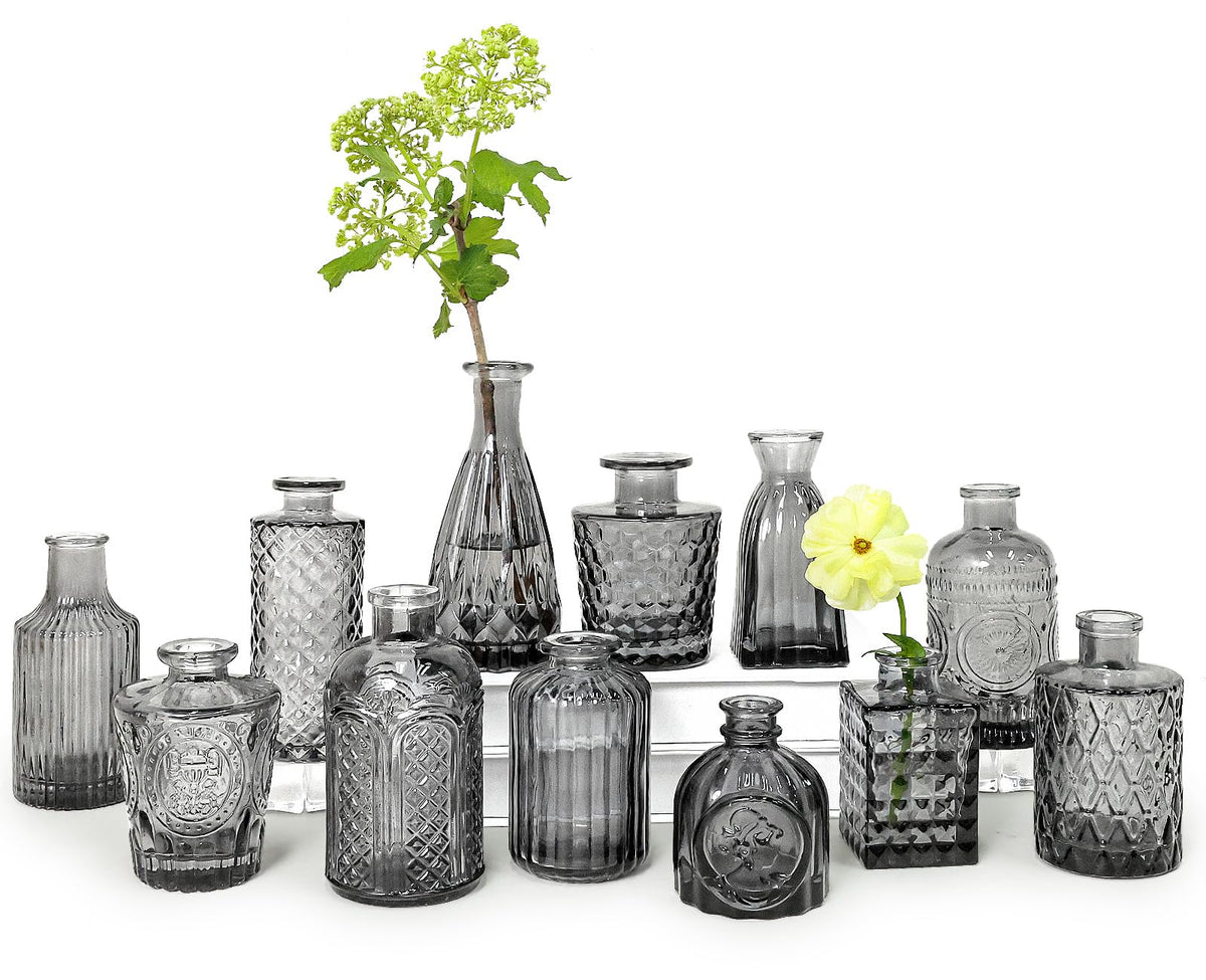 Glass Bud Vases Set of 12 F475
