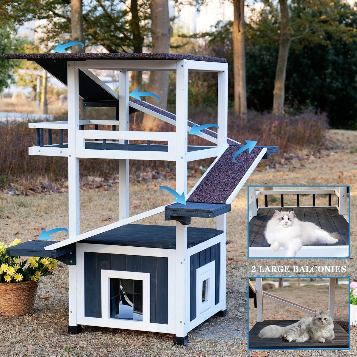 4-Tier Outdoor Cat Tree S4276