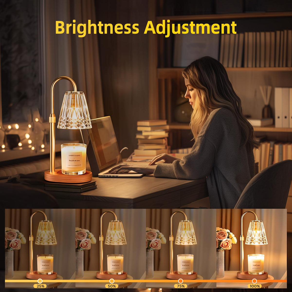 Candle Warmer Lamp with Timer & Dimmer V813206