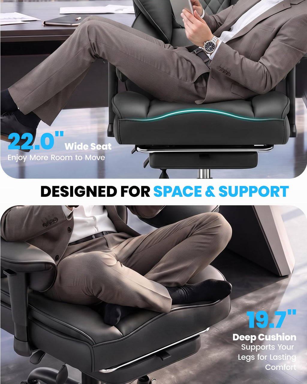 Office Chair with Adjustable Lumbar Support N416989