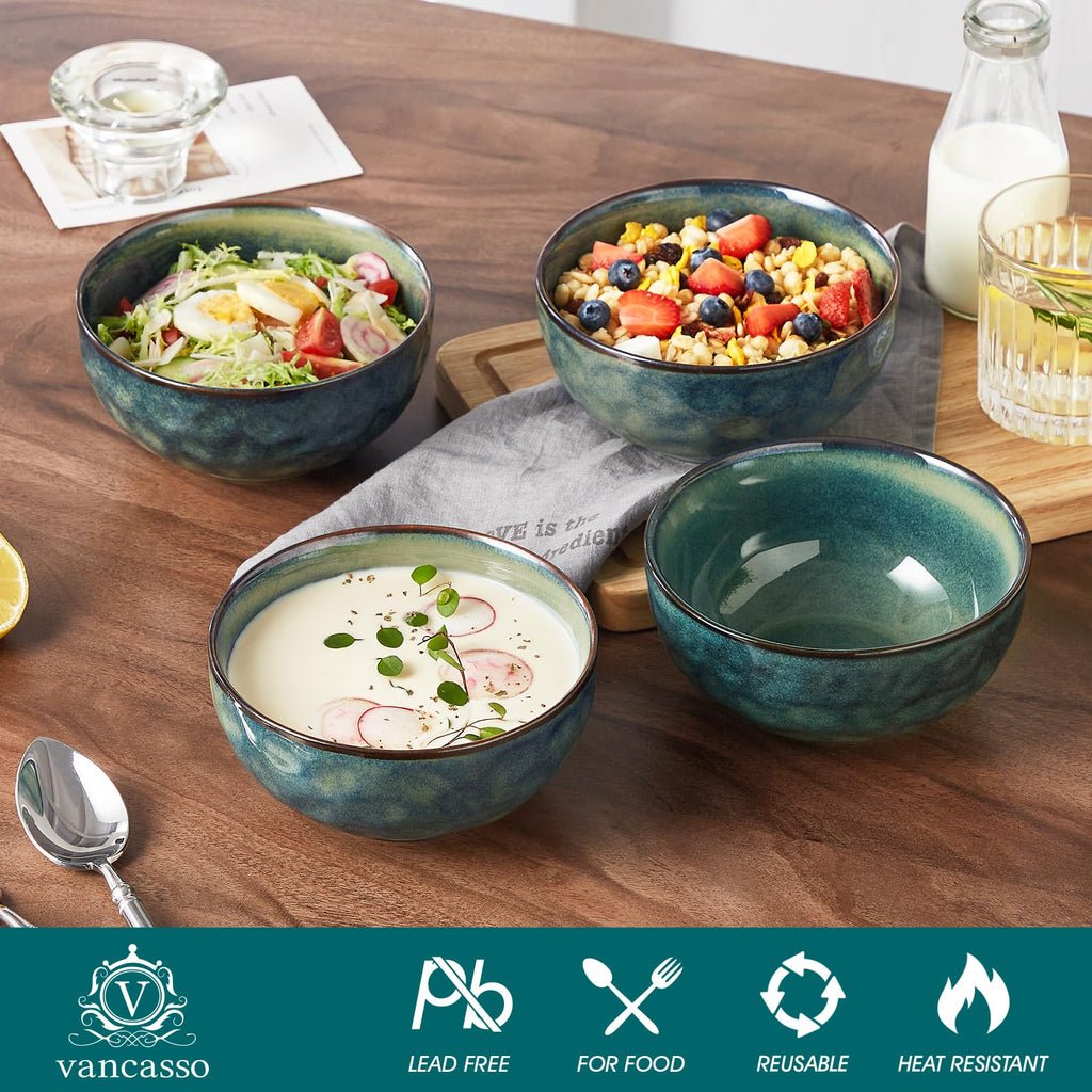 Ceramic Green Bowls Set of 4 S24441