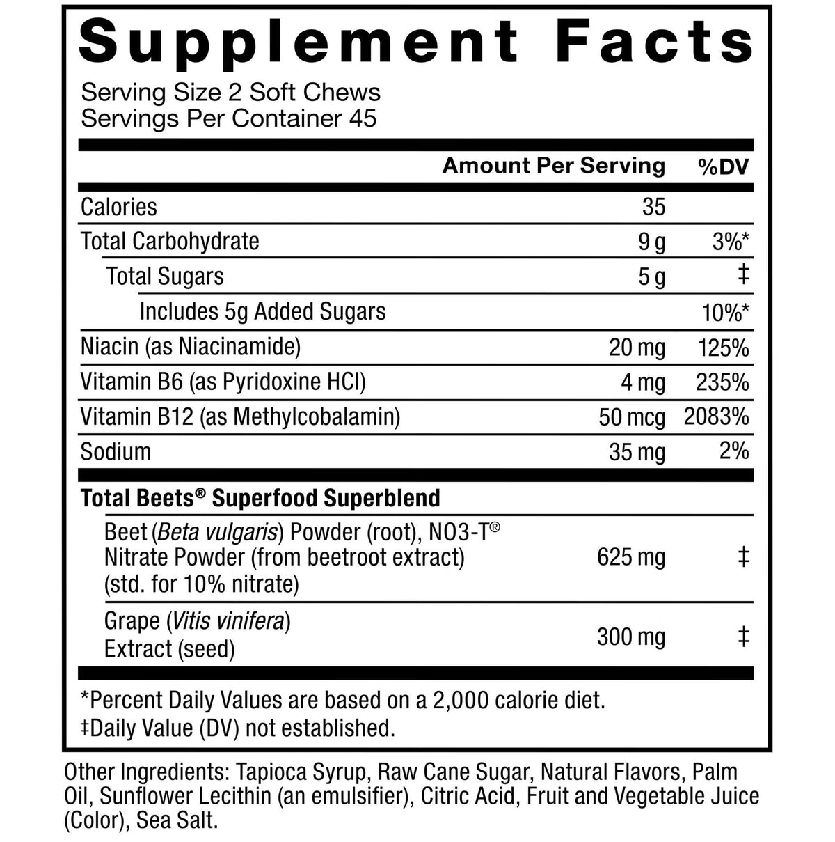 Berry Flavor 90 Count 2 Pack Soft Chew Dietary Supplement G98542