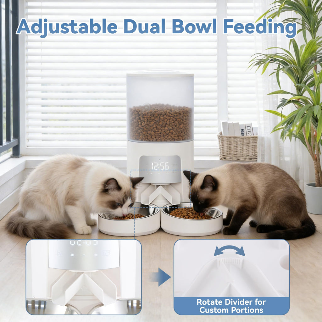 Automatic Cat Feeder 6L White U779343