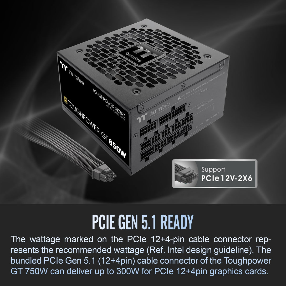 850W ATX 3.1 80 Plus Gold Power Supply D671