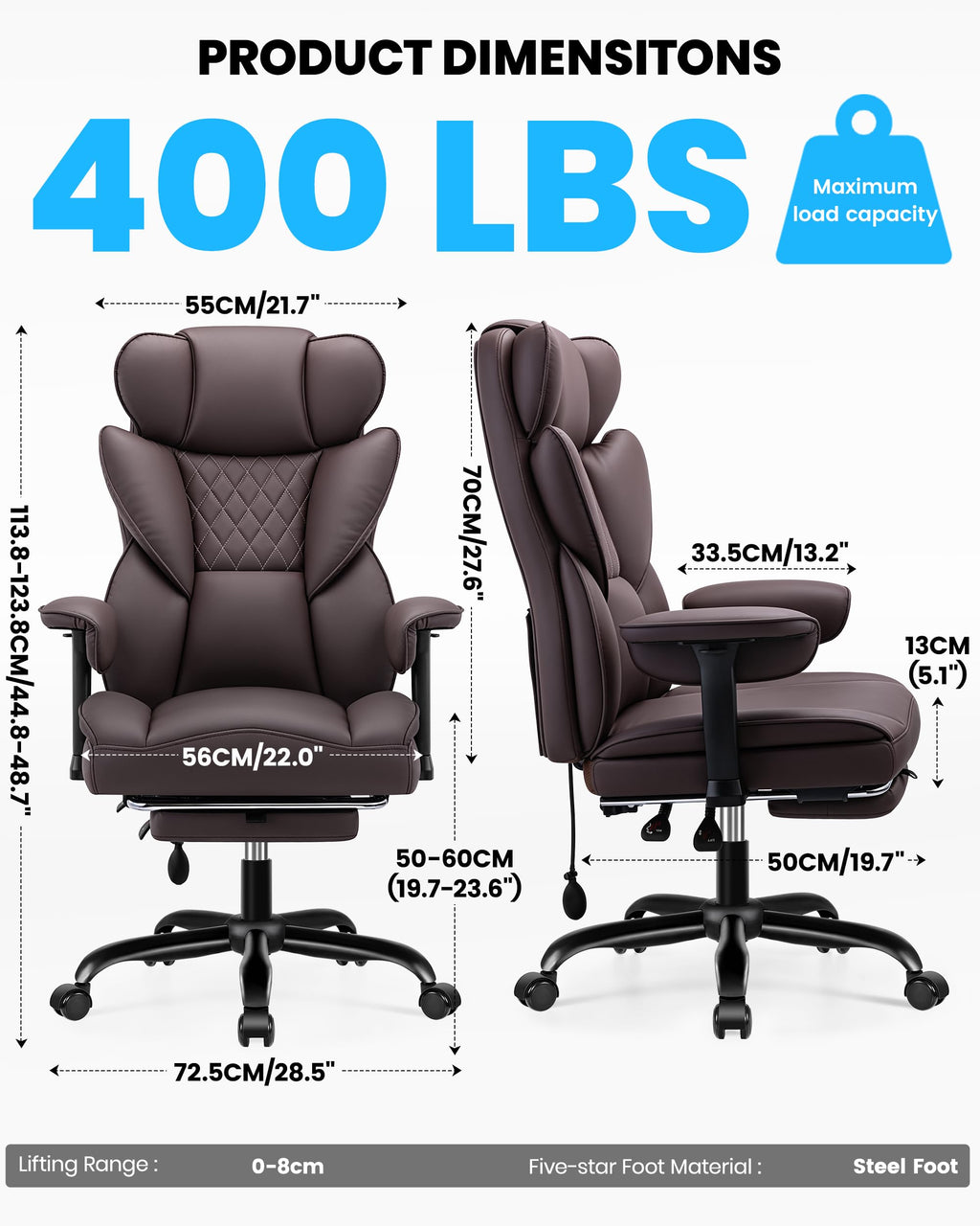 Office Chair with Adjustable Lumbar Support N416989