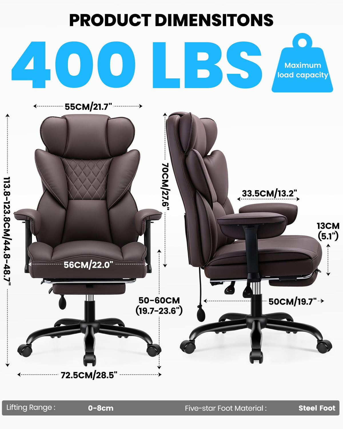 Office Chair with Adjustable Lumbar Support N416989