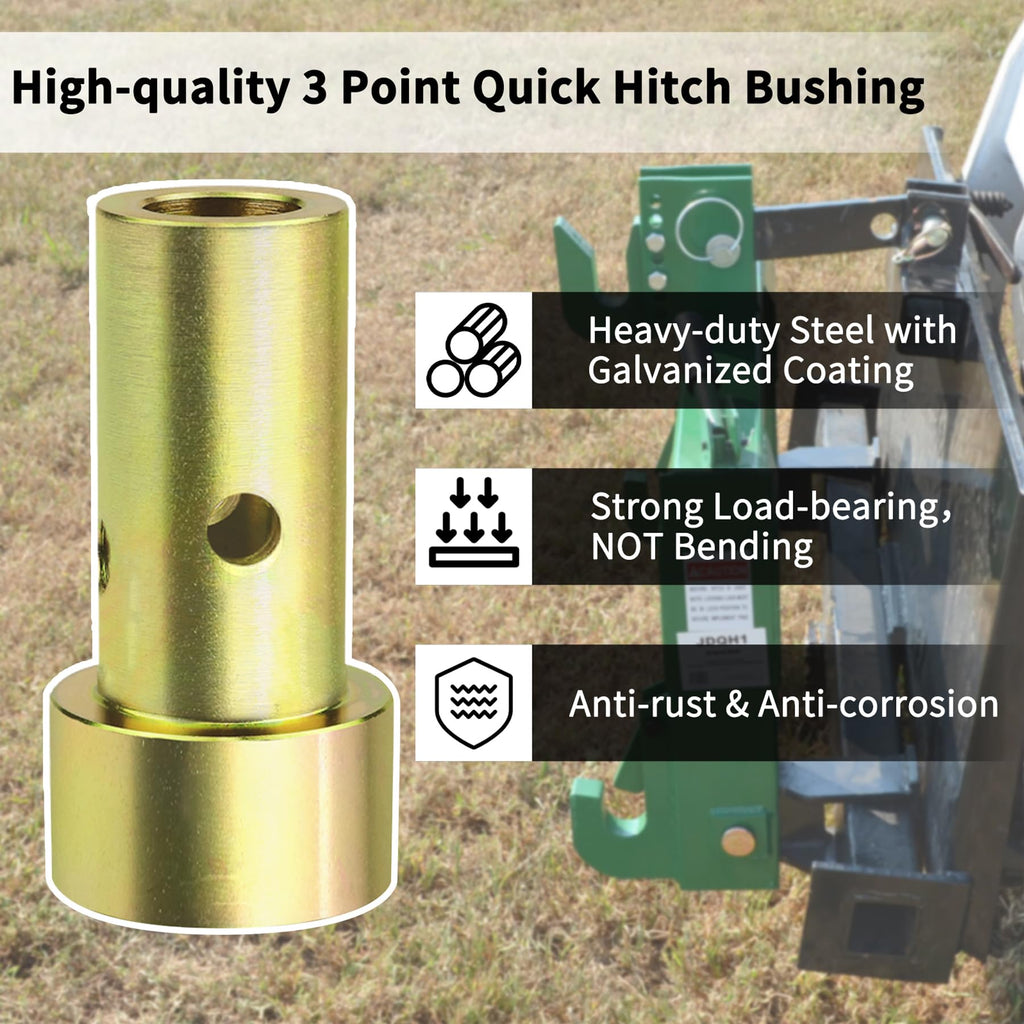 Quick Hitch Adapter Bushing Set with Top Link Bushings, 2 Pair, Gold K249