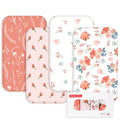 Baby Bedside Sleeper Bassinet Sheets 33x20 Inch 4 Pack M42593