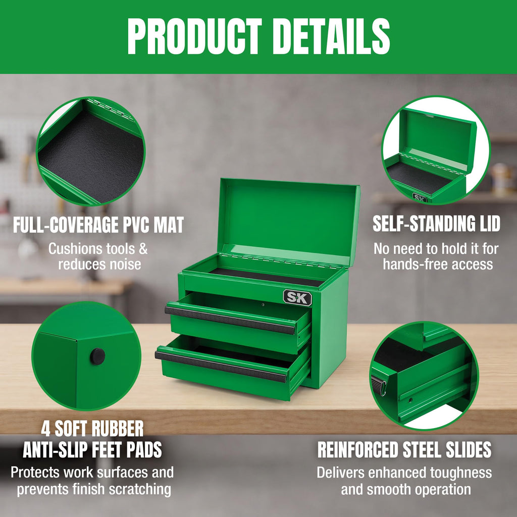 Mini Metal Tool Box with 2 Drawers V878