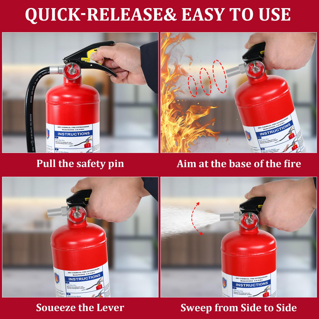 2-Pack 5 lb ABC Dry Chemical Fire Extinguishers T786