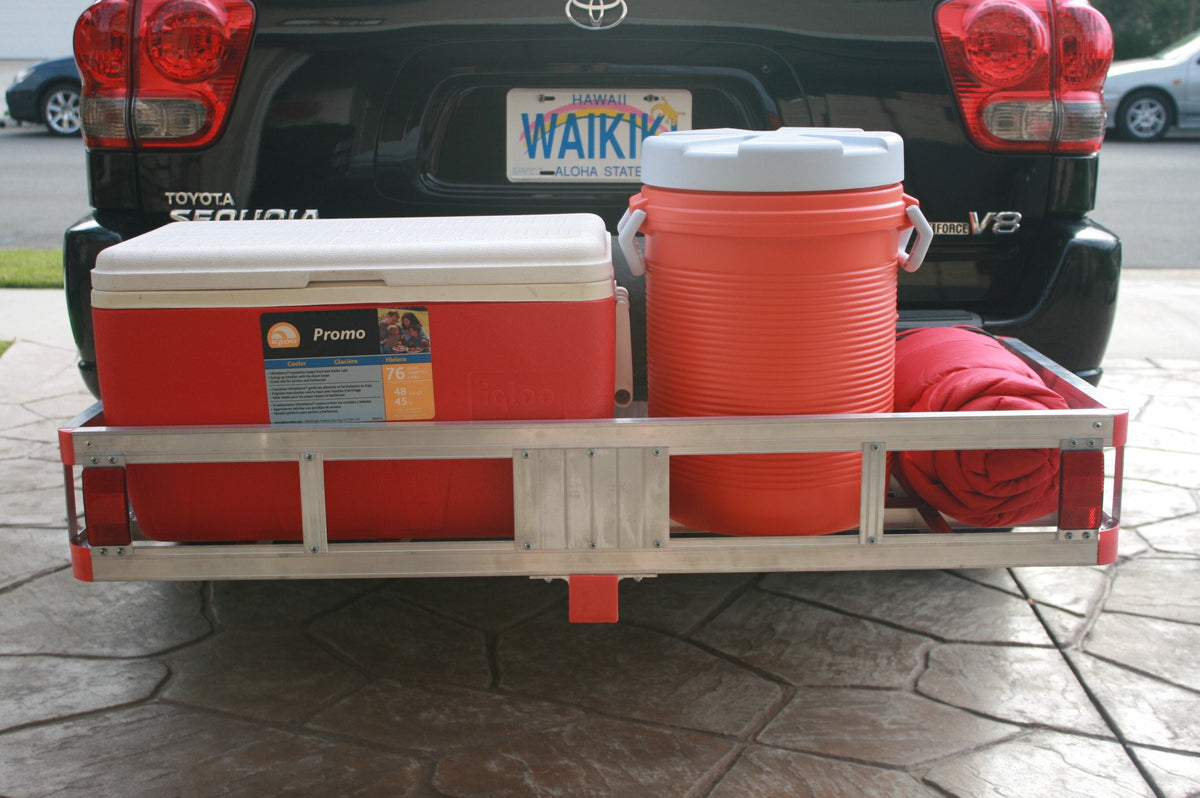 Aluminum Hitch Cargo Carrier with High Side Rails N4757