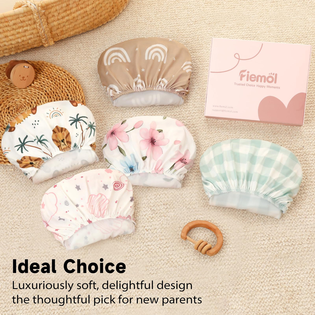 Fitted Bassinet Sheets 33”x20” 3-Pack A56283
