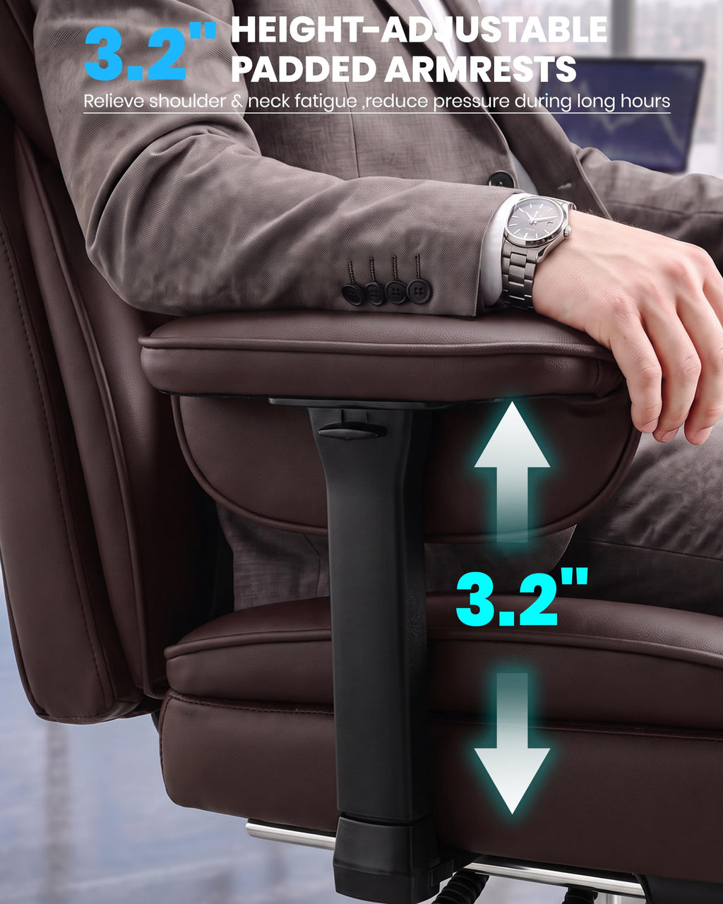 Office Chair with Adjustable Lumbar Support N416989