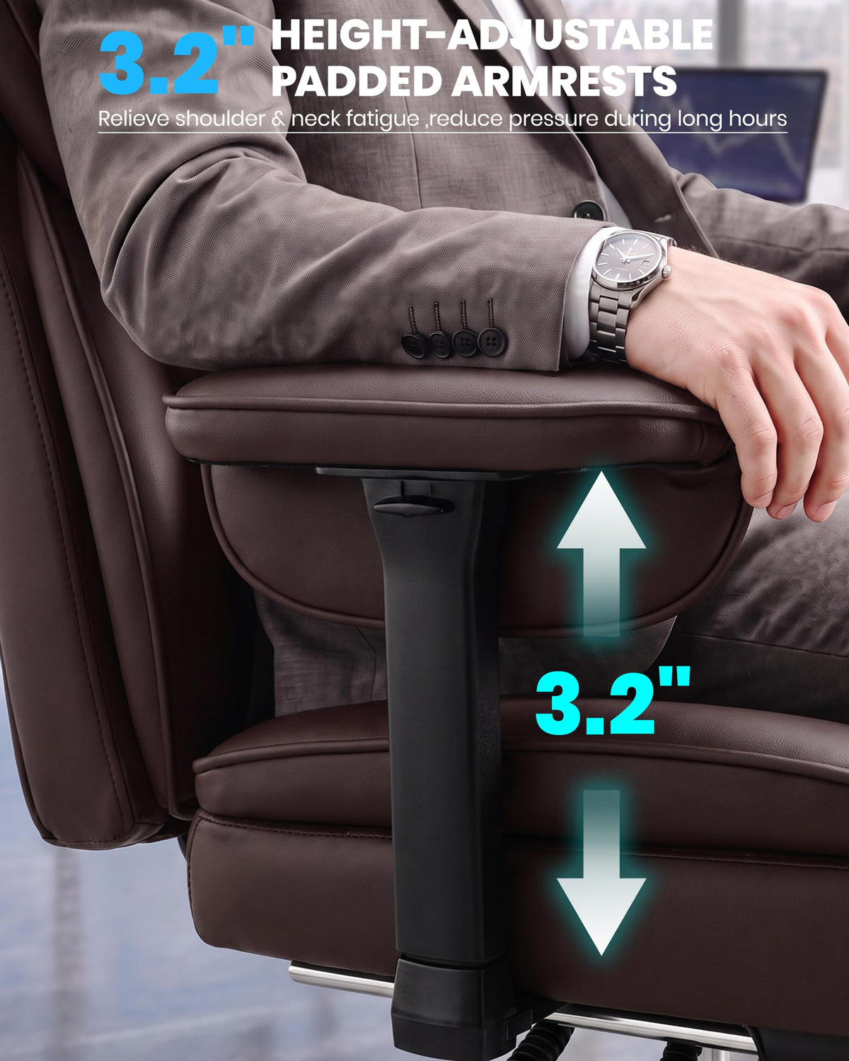Office Chair with Adjustable Lumbar Support N416989