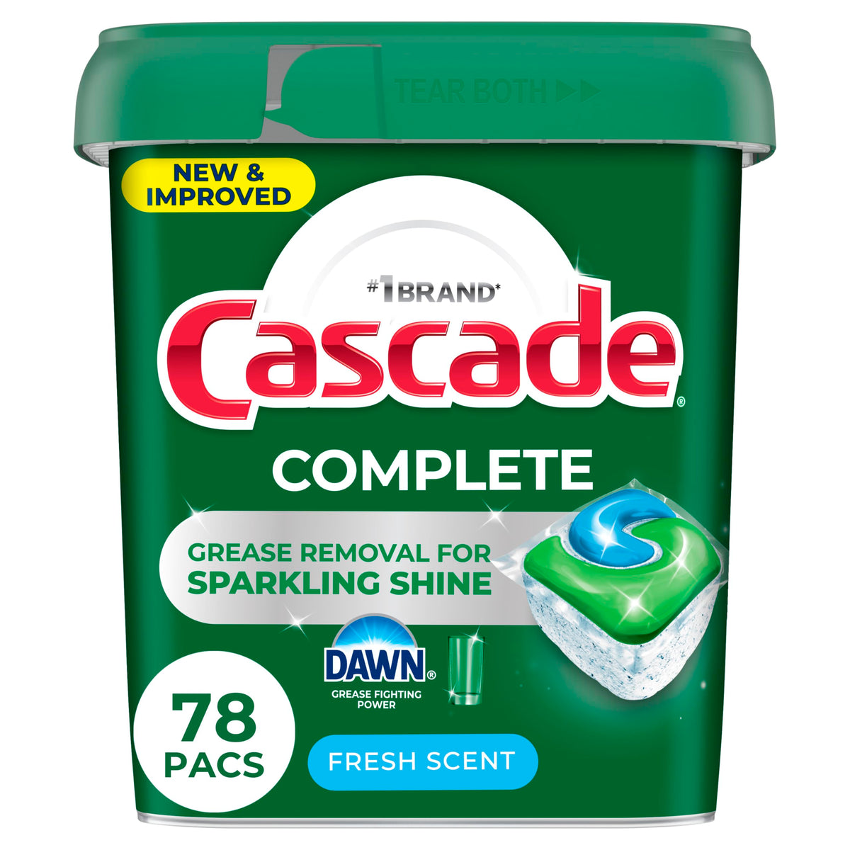 Fresh Scent Dishwasher Pods 78 Count R474585
