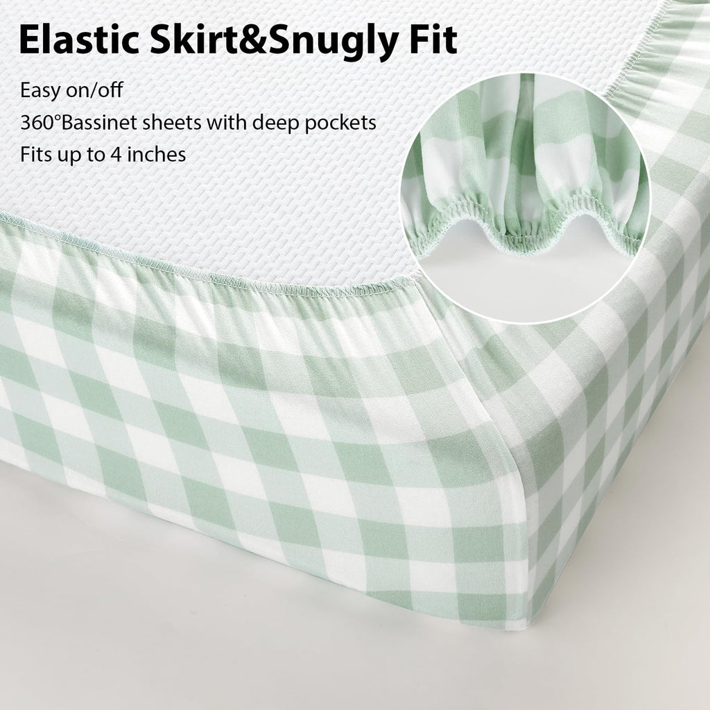 Fitted Bassinet Sheets 33”x20” 3-Pack A56283