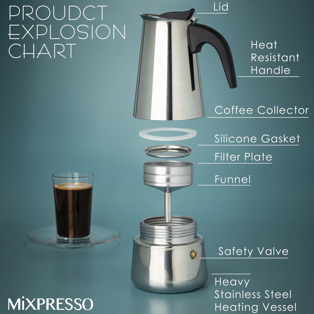 9 Cup Stainless Steel Moka Pot W397743