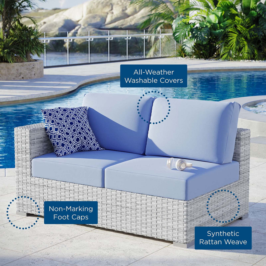 Rattan Wicker Loveseat Sofa D990745