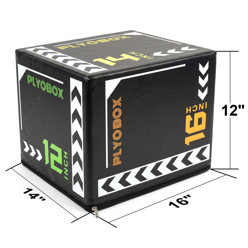 3 in 1 Foam Plyometric Jump Box, 12 14 16 Inch Soft Plyo Box C943