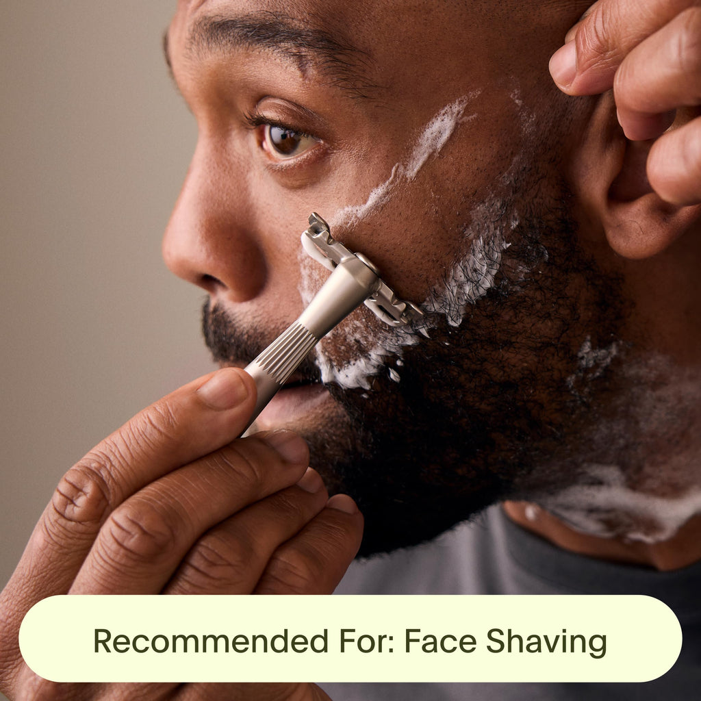 Black All-Metal Single Blade Razor R399